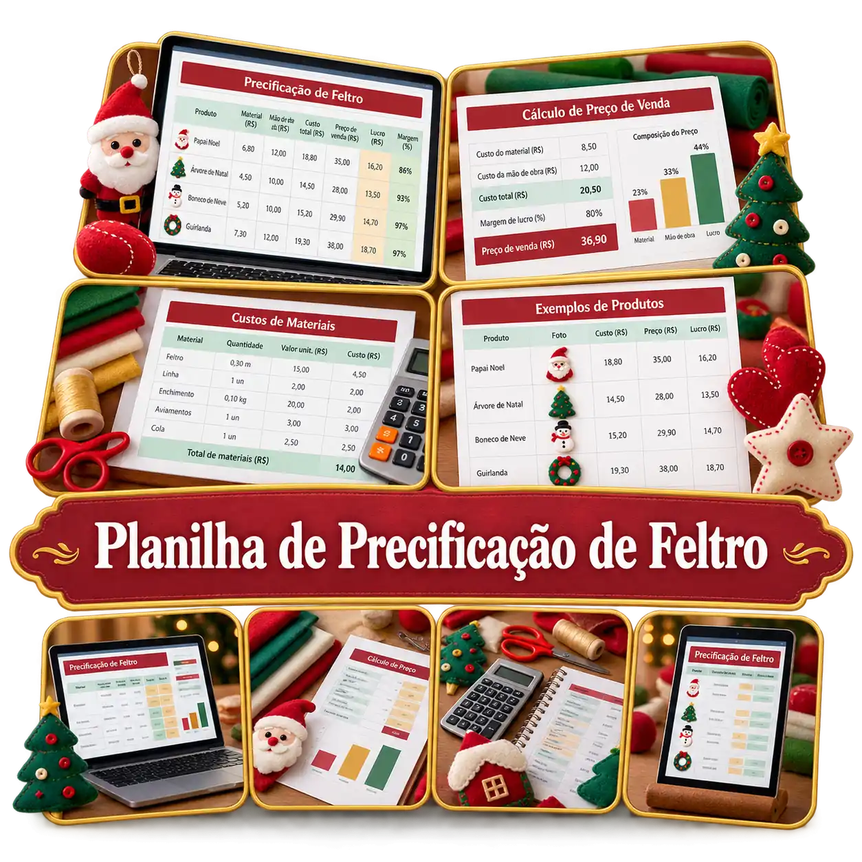 Bônus 2 — Planilha de Precificação de Feltro