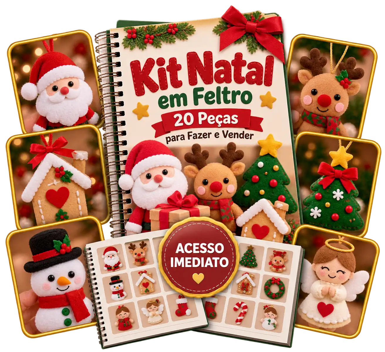 Plano Básico — Kit Natal em Feltro Lucrativo 2027 — 20 Peças Campeãs de Venda