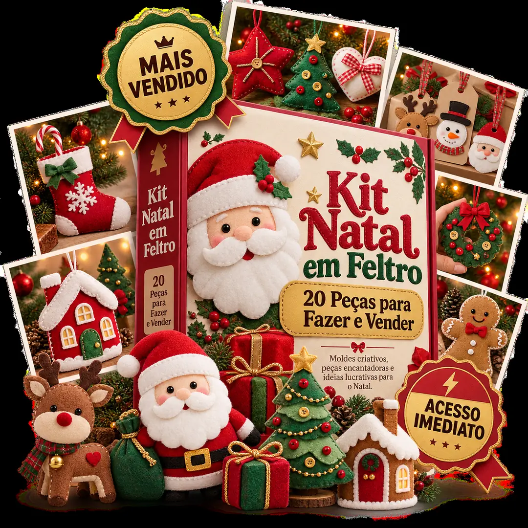 Plano Completo — Kit Natal em Feltro Lucrativo 2027 — 20 Peças Campeãs de Venda